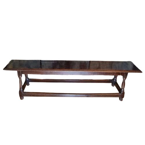 17th century oak joined bench english charles ii circa 1680 - CATEGORY: ANTIQUE TABLES - DATED 17TH CENTURY