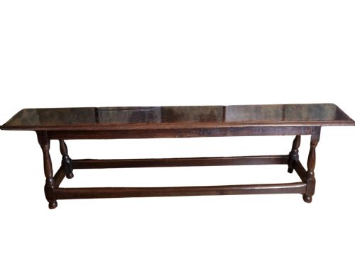 17TH CENTURY OAK JOINED BENCH ENGLISH CHARLES II CIRCA 1680 - ADDITIONAL PHOTO 5
