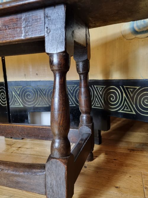 17TH CENTURY OAK JOINED BENCH ENGLISH CHARLES II CIRCA 1680 - ADDITIONAL PHOTO 10