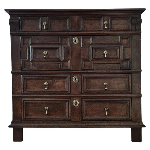 17th century charles ii oak chest of drawers circa 1680 - CATEGORY: ANTIQUE CHEST OF DRAWERS - DATED 17TH CENTURY