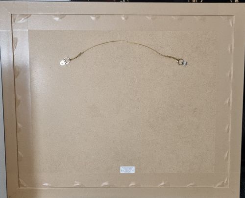 ABSTRACT EXPRESSIONIST MIXED MEDIA PAINTING BY LESTER EPSTEIN DATED 1953 - ADDITIONAL PHOTO 5