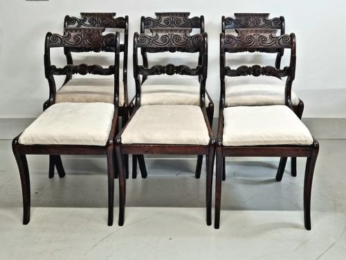 19TH CENTURY REGENCY PERIOD SET OF SIX ANGLOINDIAN DINING CHAIRS CIRCA 1820 - ADDITIONAL PHOTO 2