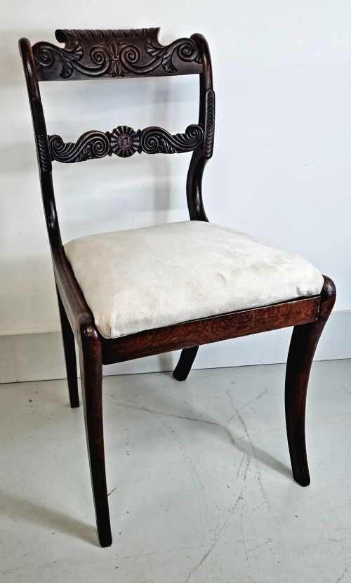 19TH CENTURY REGENCY PERIOD SET OF SIX ANGLOINDIAN DINING CHAIRS CIRCA 1820 - ADDITIONAL PHOTO 3