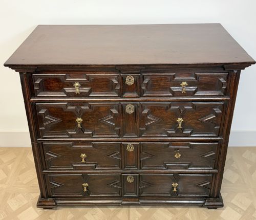 17TH CENTURY CHARLES II OAK CHEST OF DRAWERS C 1680 - ADDITIONAL PHOTO 8