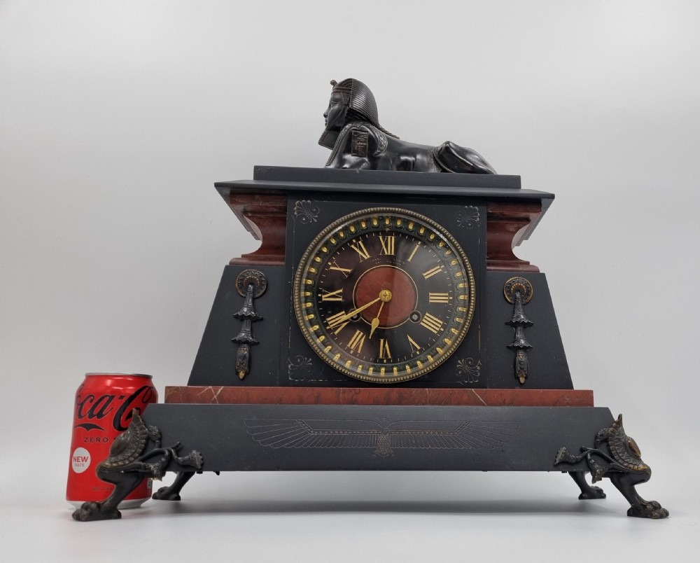 19th Century Egyptian Revival Clock  View II