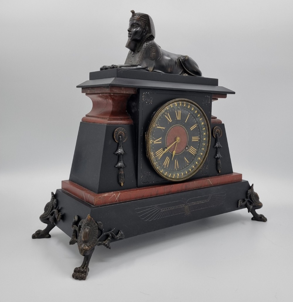 19th Century Egyptian Revival Clock  View III