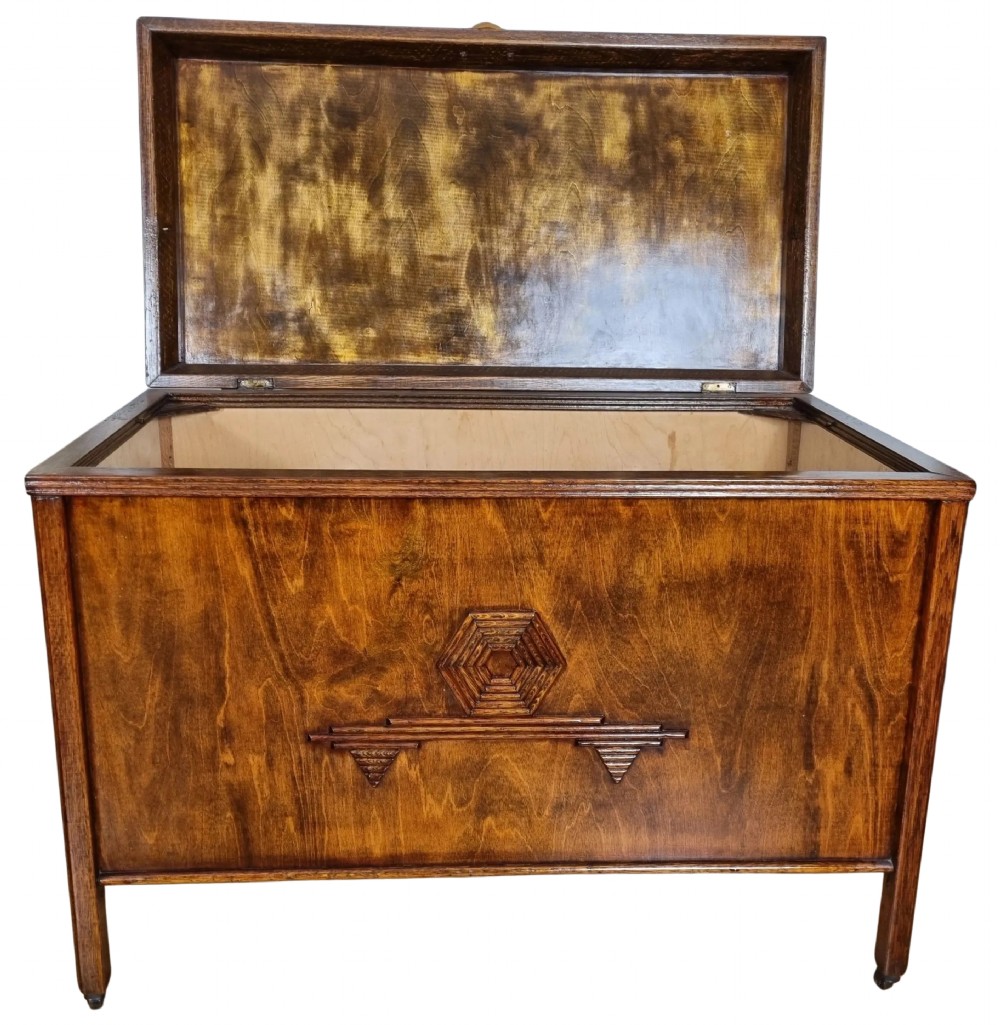 Art Deco Walnut Storage Chest C 1930 View VIII