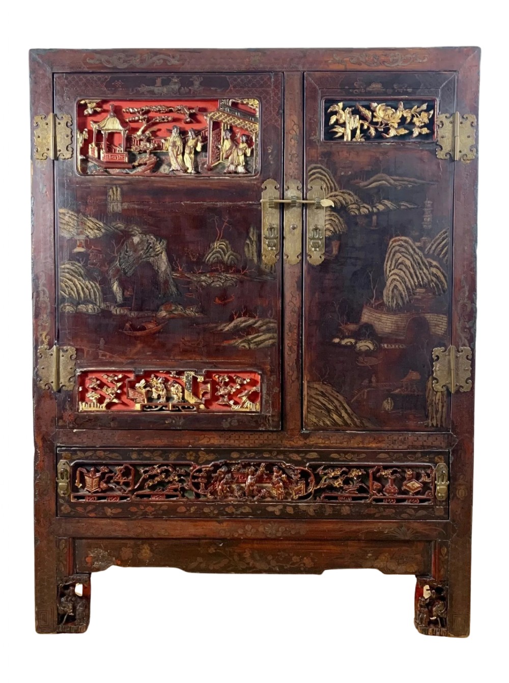 18th Century Chinese Lacquered Cabinet - Fujian Province