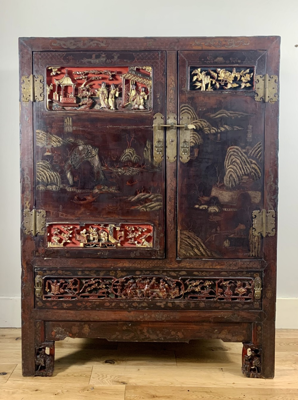 18th Century Chinese Lacquered Cabinet - Fujian Province View II