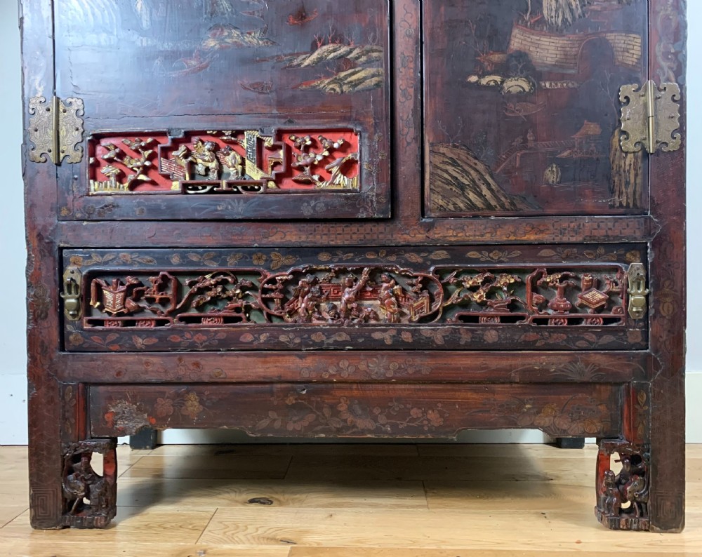 18th Century Chinese Lacquered Cabinet - Fujian Province View VI