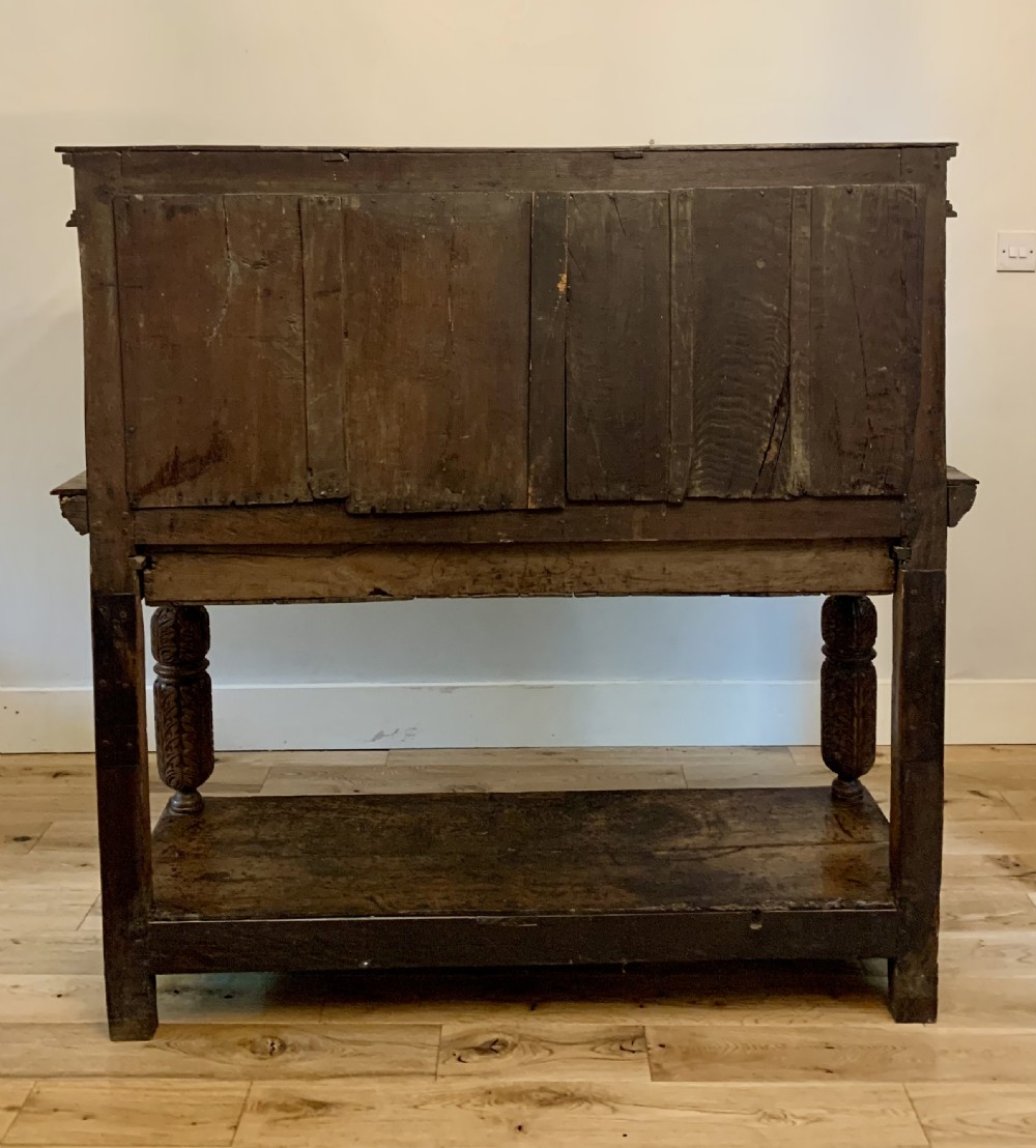 Late Elizabethan Joined Oak Livery / Court Cupboard View X