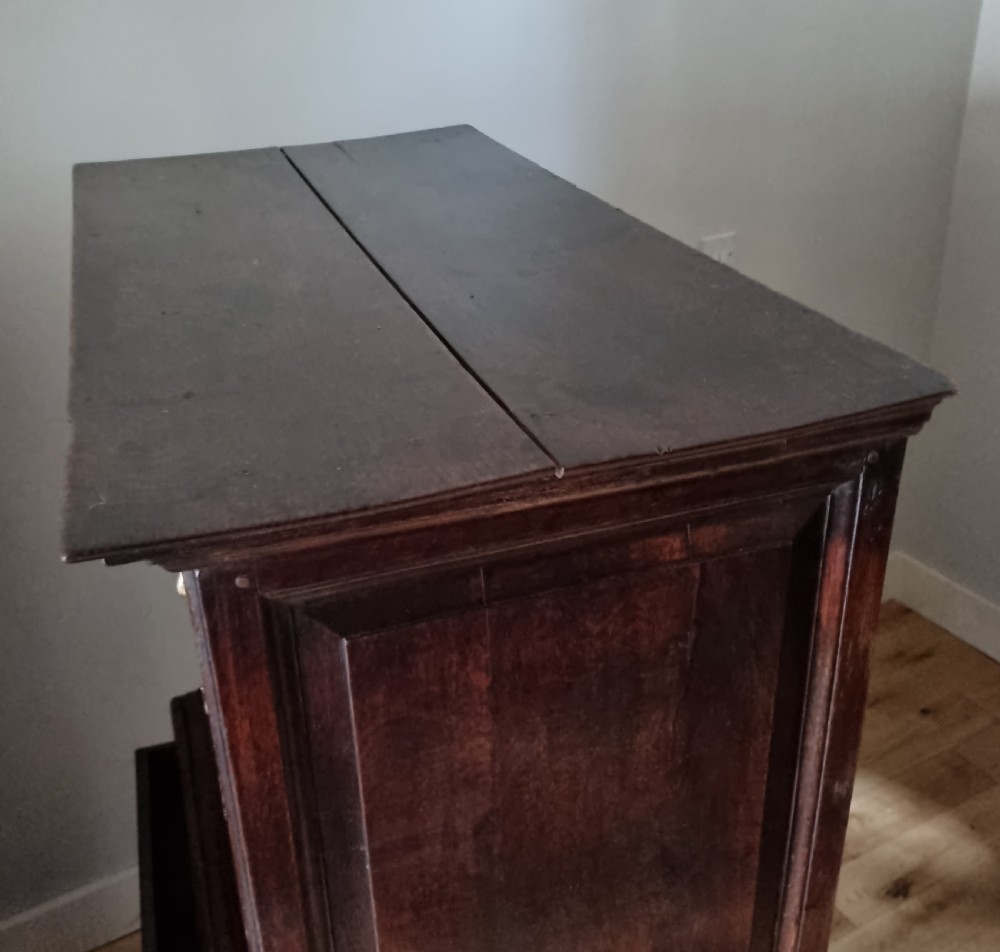 17th Century William and Mary Oak Chest on Stand Circa 1690 View V