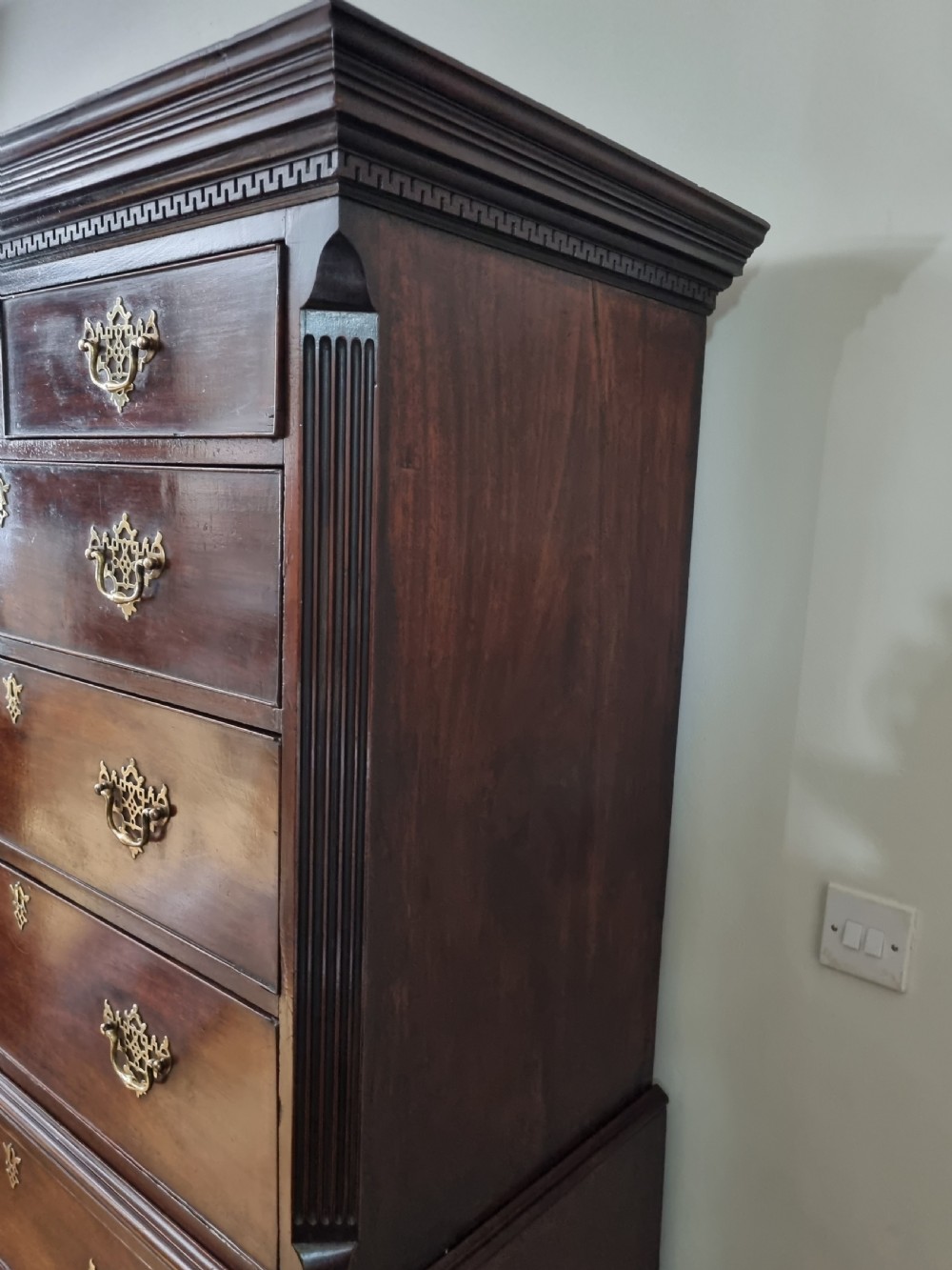 Georgian Mahogany Tallboy Chest on Chest Circa 1760s View III