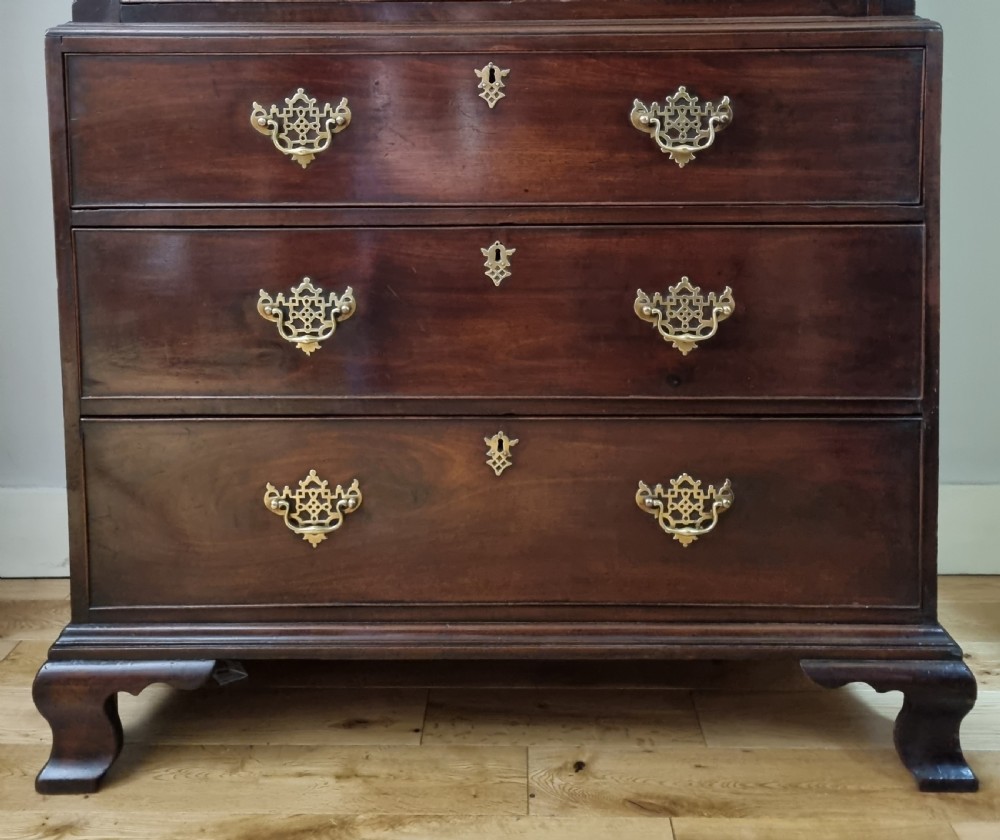 Georgian Mahogany Tallboy Chest on Chest Circa 1760s View IV