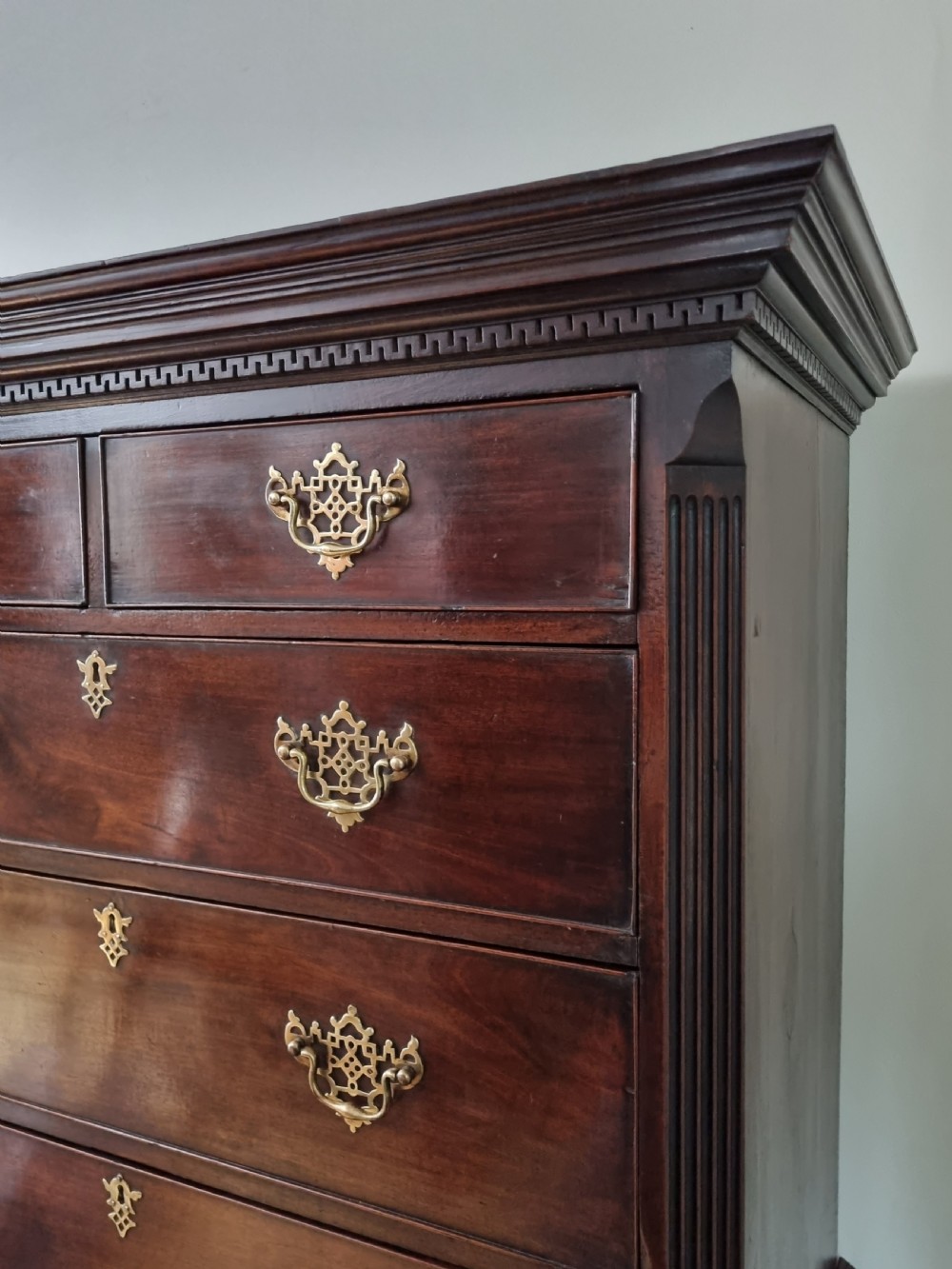 Georgian Mahogany Tallboy Chest on Chest Circa 1760s View VI