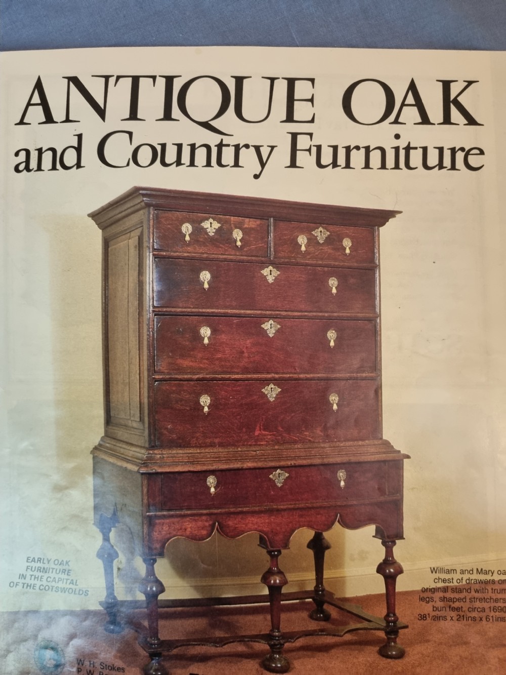 17th Century William and Mary Oak Chest on Stand Circa 1690 View VIII