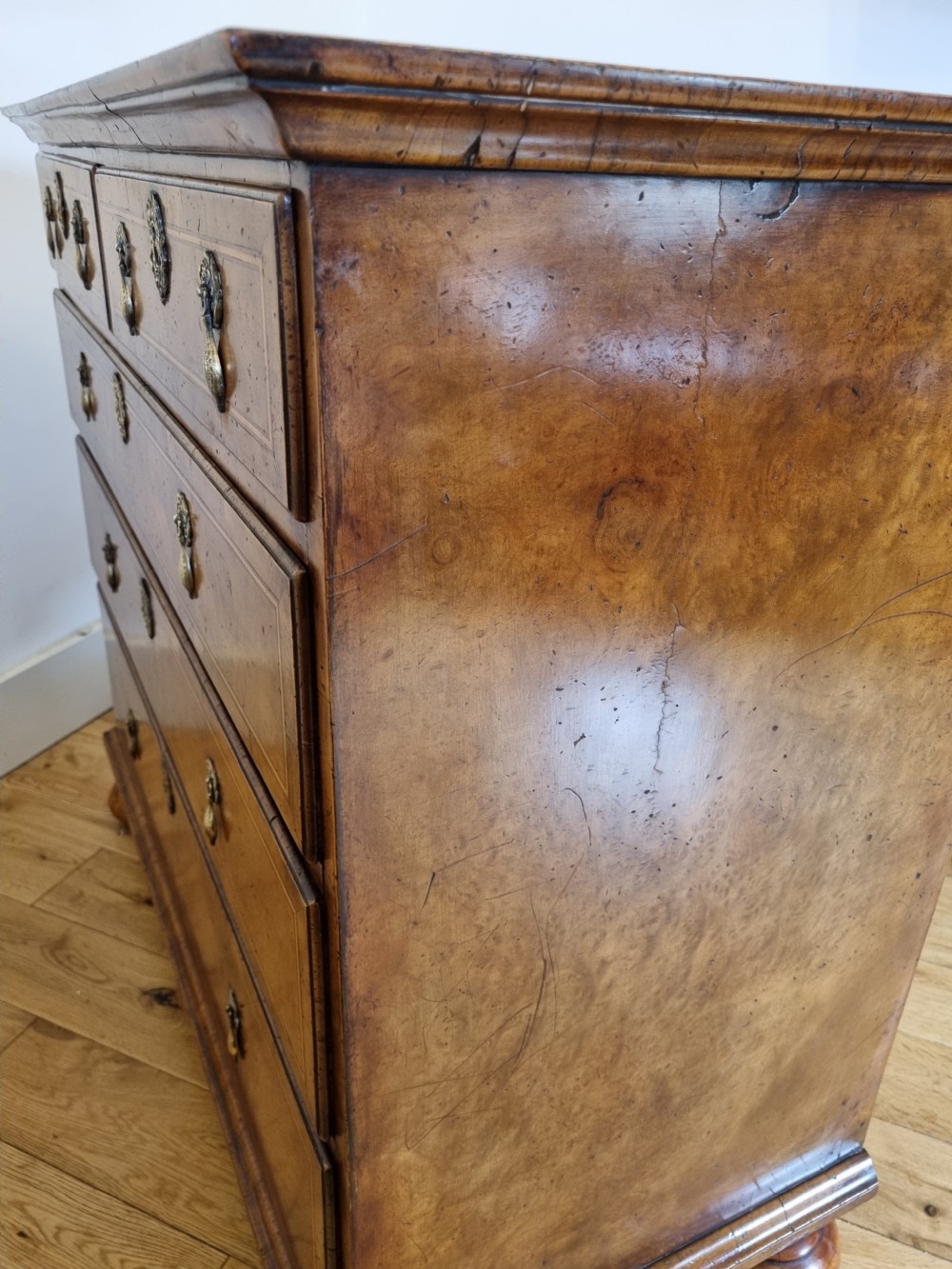 18th Century William and Mary Walnut Chest of Drawers View IV