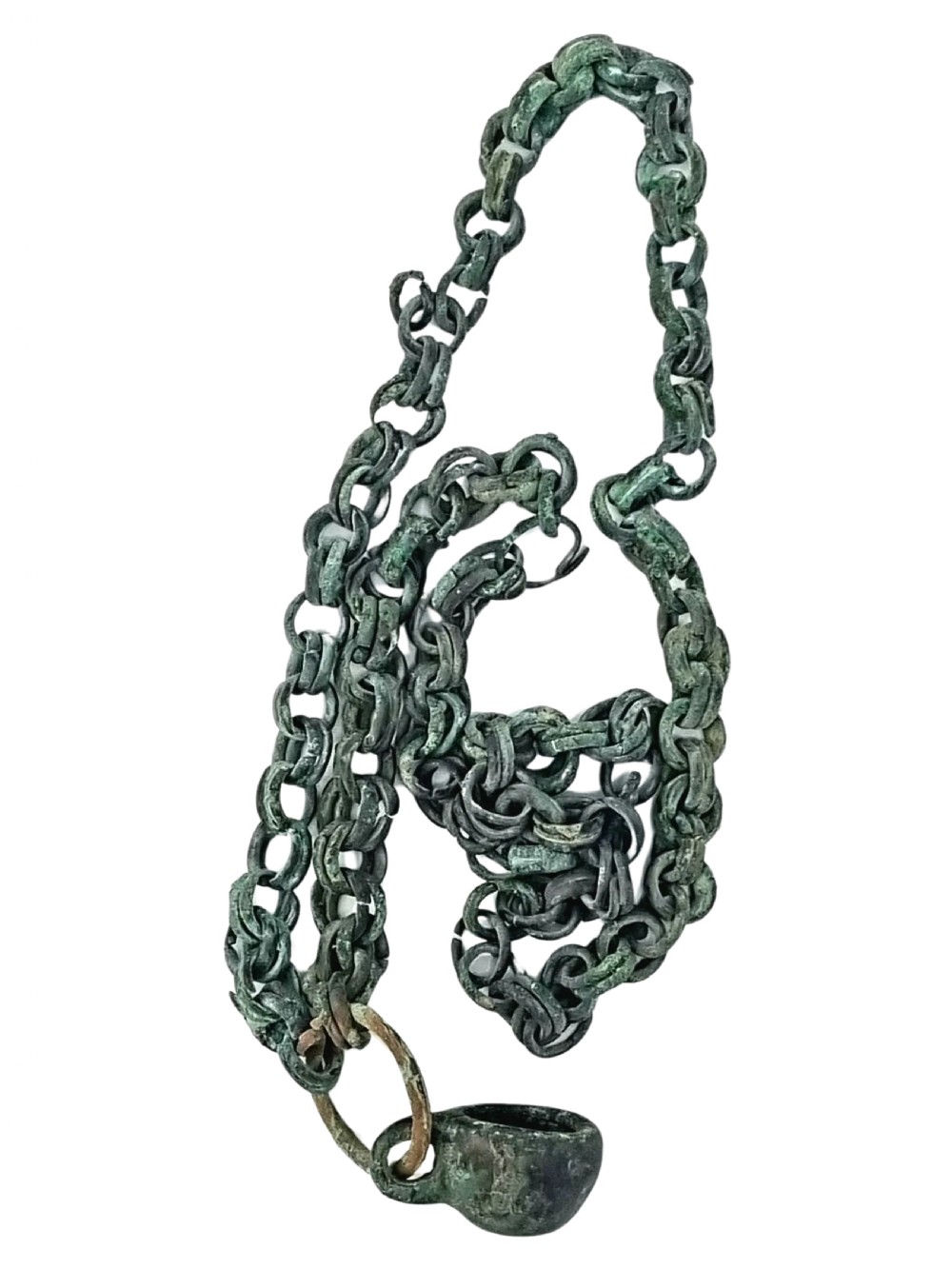 Ancient Viking Bronze Chain / Amulet 8th / 11th Century AD View II