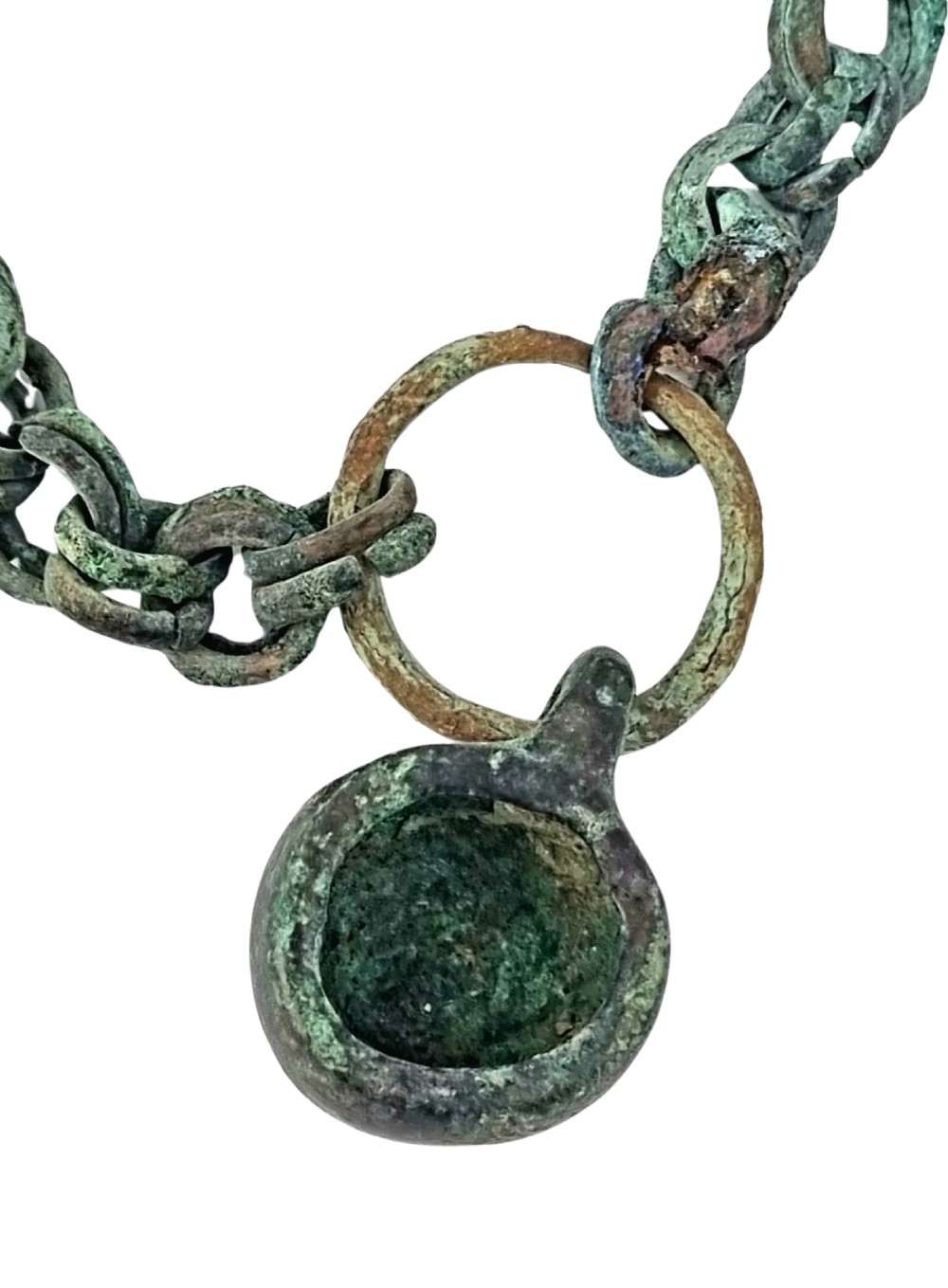 Ancient Viking Bronze Chain / Amulet 8th / 11th Century AD View III
