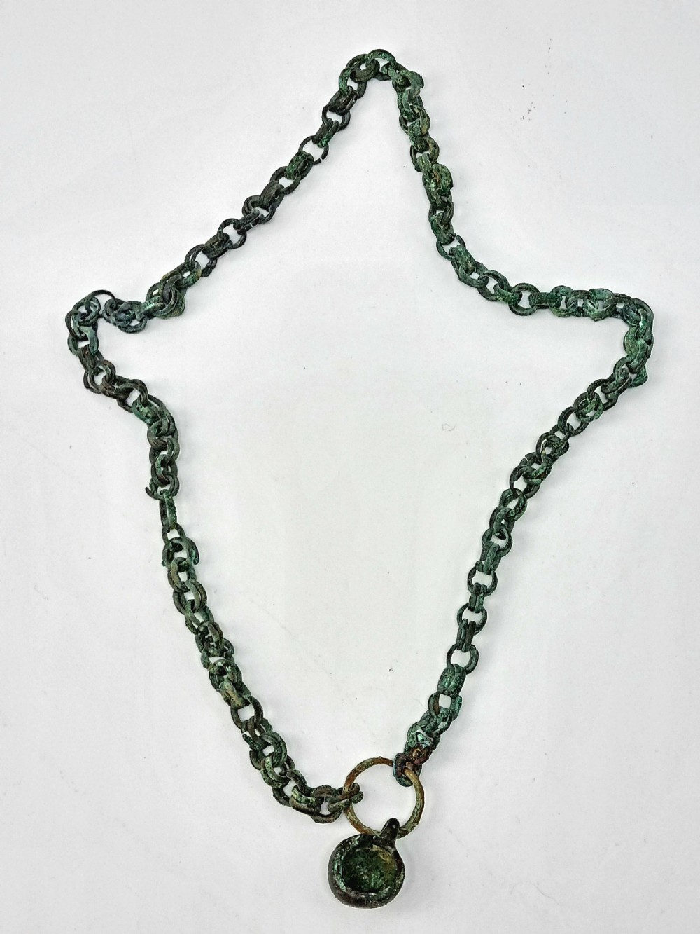 Ancient Viking Bronze Chain / Amulet 8th / 11th Century AD View VI