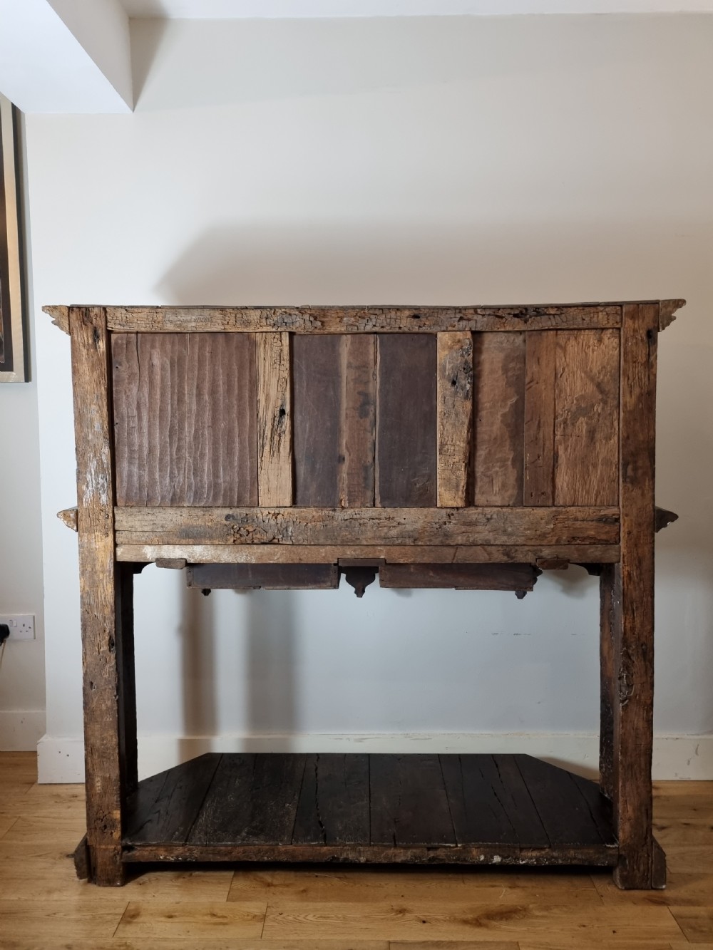 15th Century Gothic Oak Cupboard / Dressoir , French 1460 - 1500 View VI