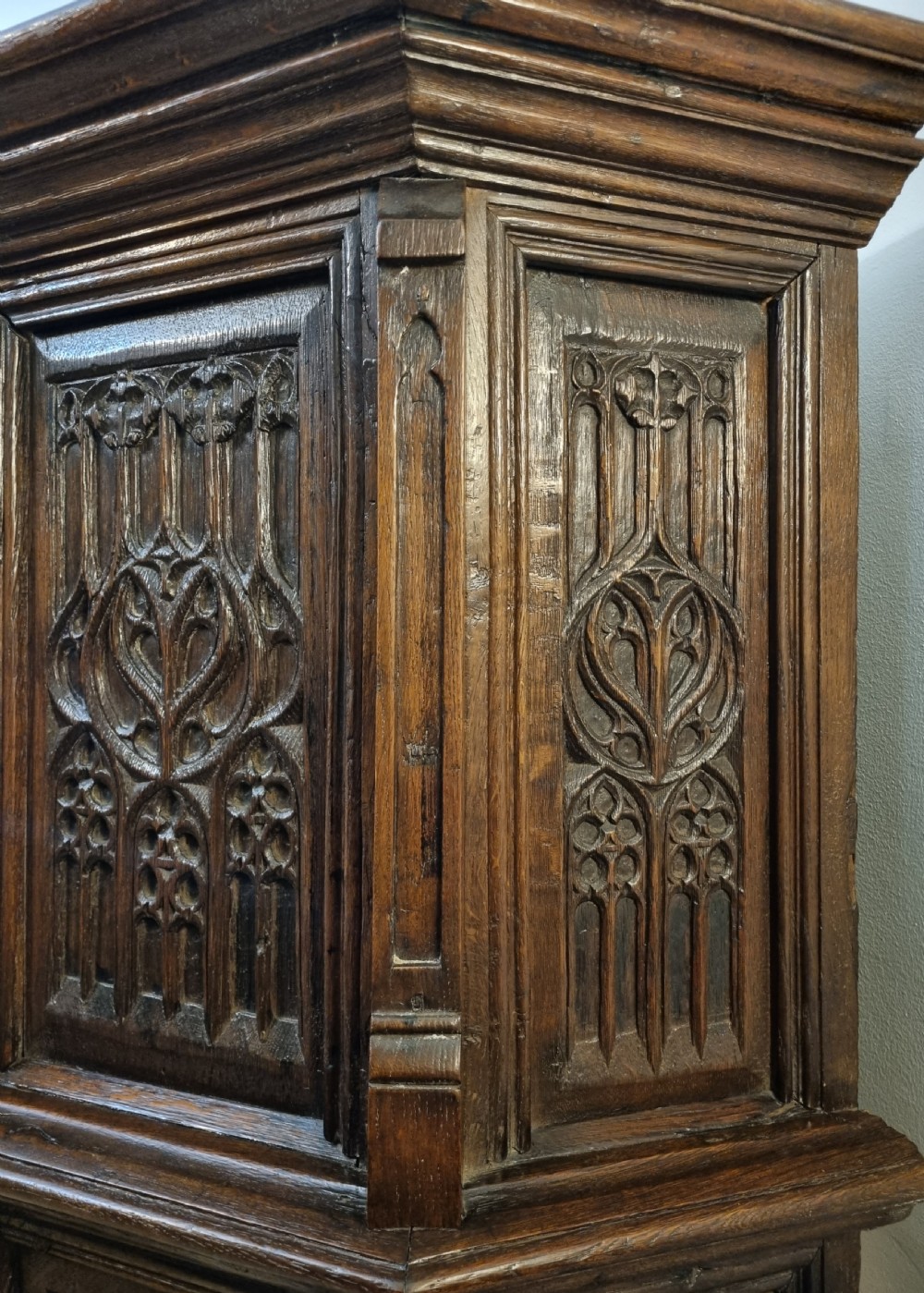 15th Century Gothic Oak Cupboard / Dressoir , French 1460 - 1500 View VIII
