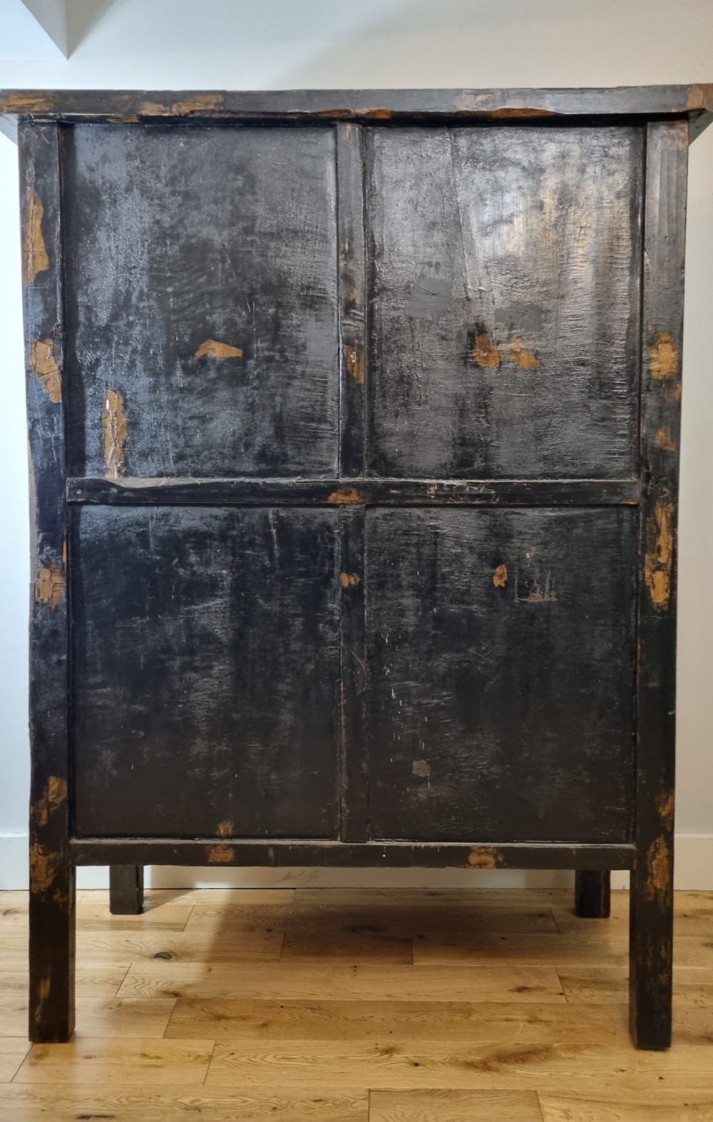 18th Century Chinese Red Lacquered Cabinet , Qing Dynasty , Shanxi Province View IX