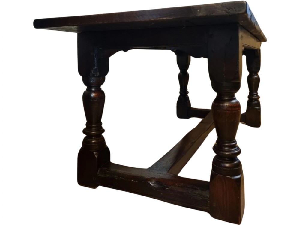 17th Century Oak Charles II Refectory Table 1660-1685 View IV