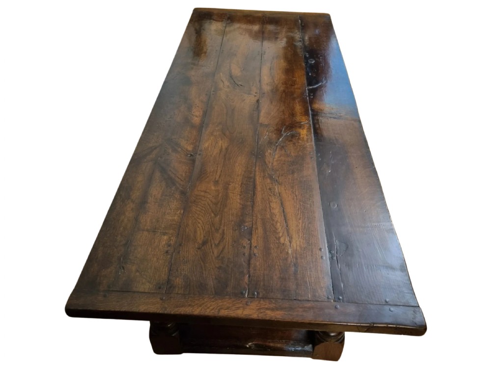 17th Century Oak Charles II Refectory Table 1660-1685 View VII