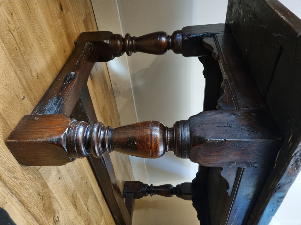 17th Century Oak Charles II Refectory Table 1660-1685 View X