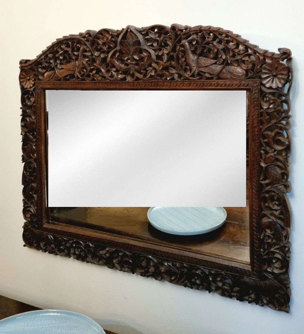 19th Century Anglo-Indian / Burmese Mirror View III