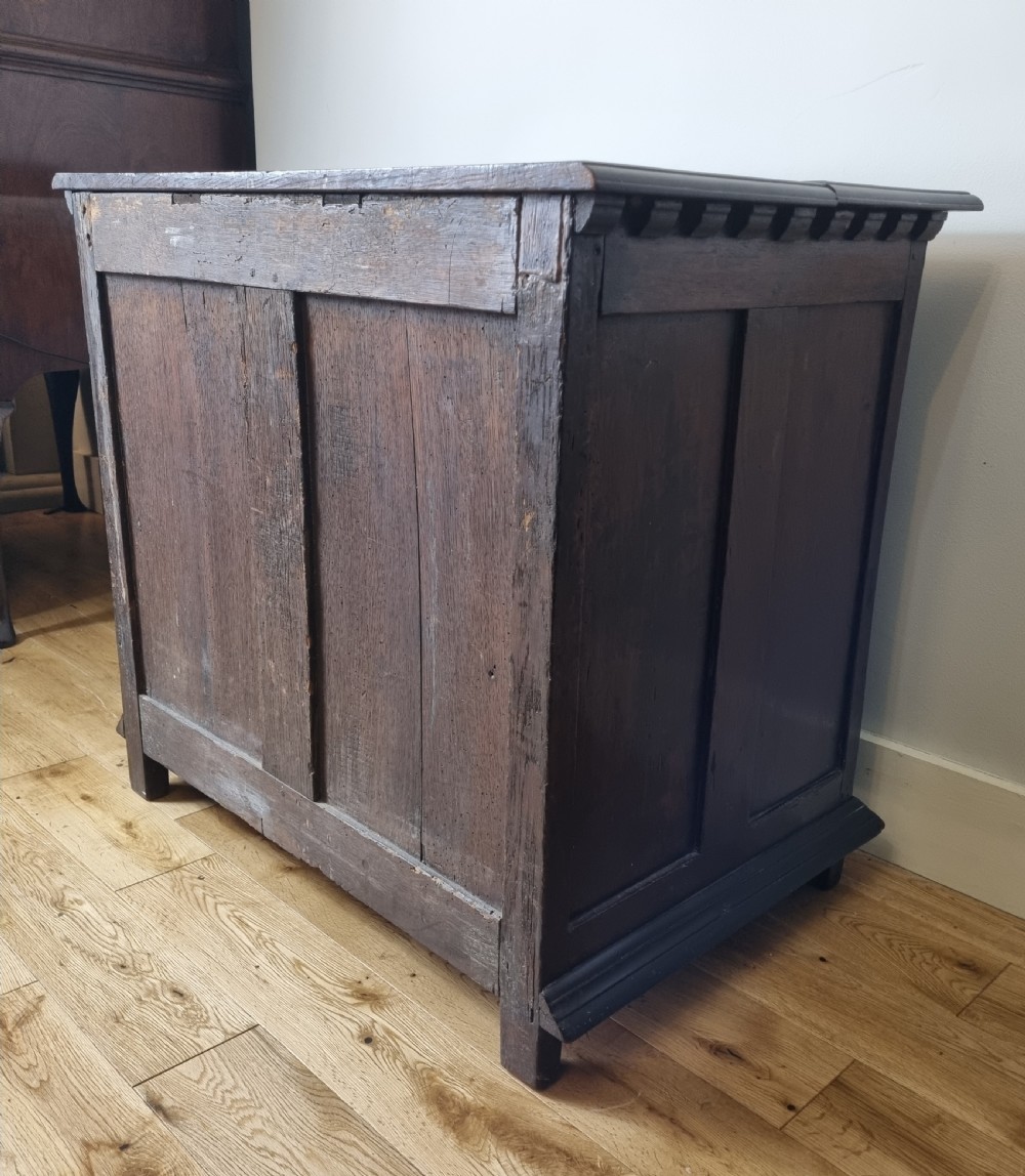 Small 17th Century Charles II Oak Chest of Drawers, Circa 1680 View VI