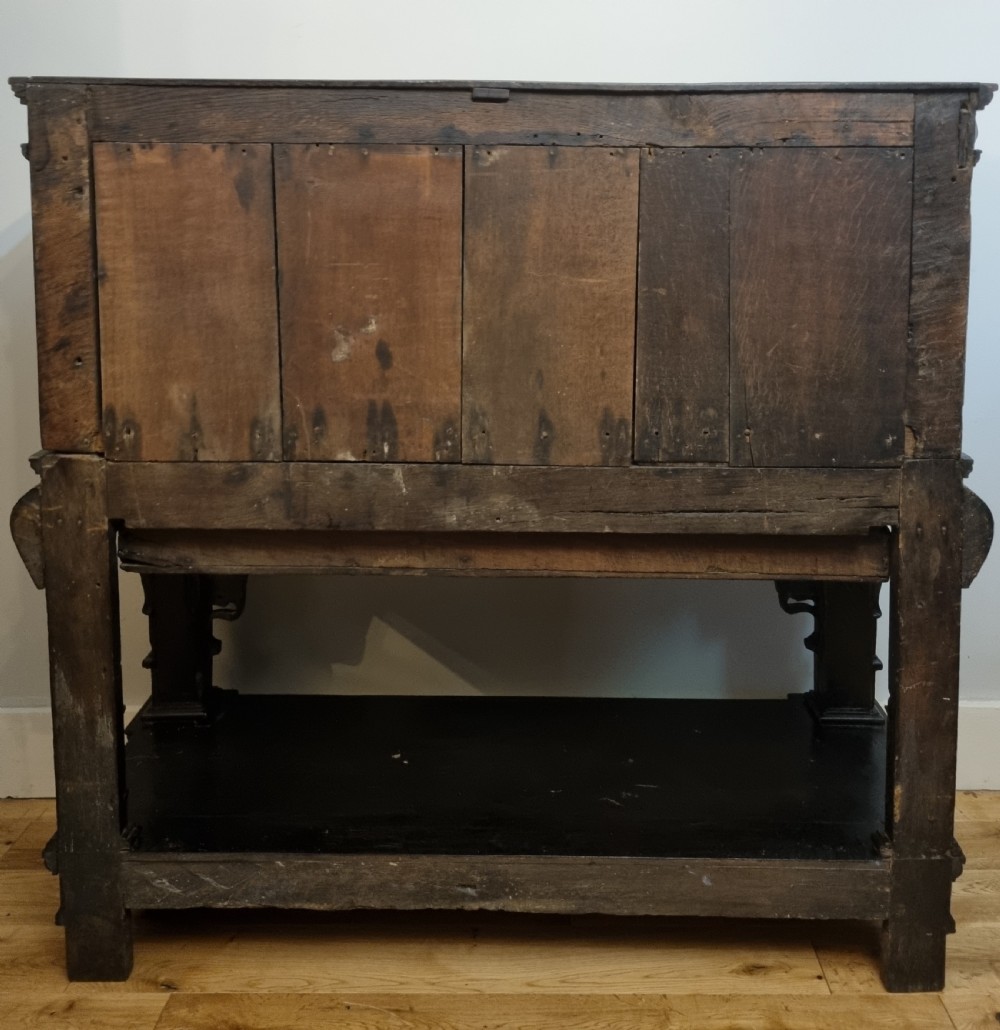 16th Century Elizabethan Inlaid Oak Livery Cupboard View VI