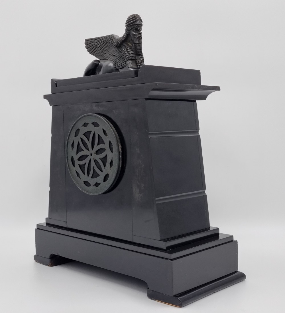 19th Century Egyptian Revival Clock by Hamilton and Inches Circa 1860 View VIII