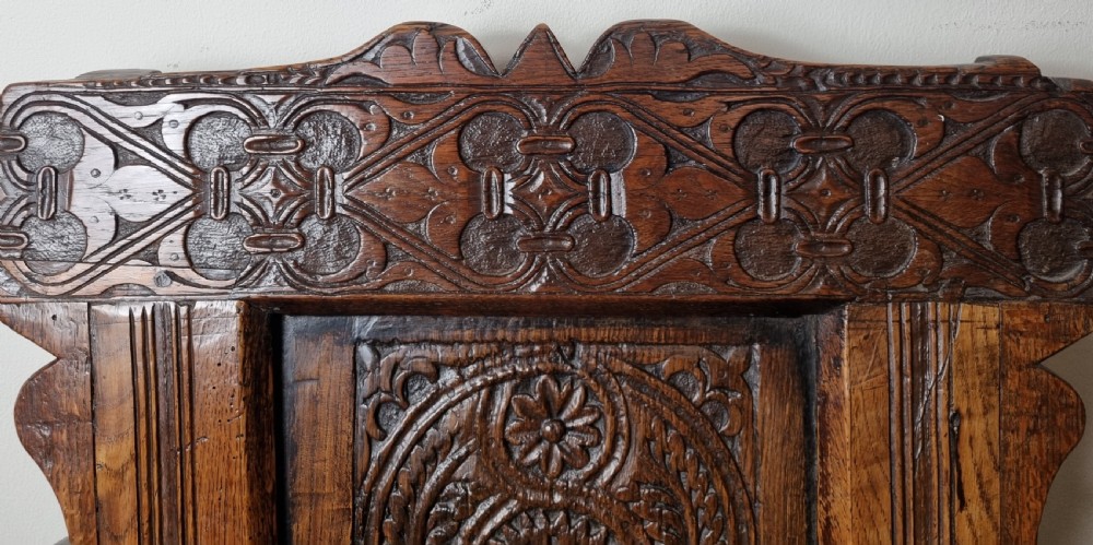 17th Century Charles II Oak Wainscot Armchair, Circa 1680 View VI