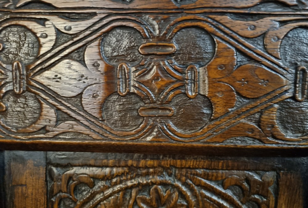 17th Century Charles II Oak Wainscot Armchair, Circa 1680 View XI