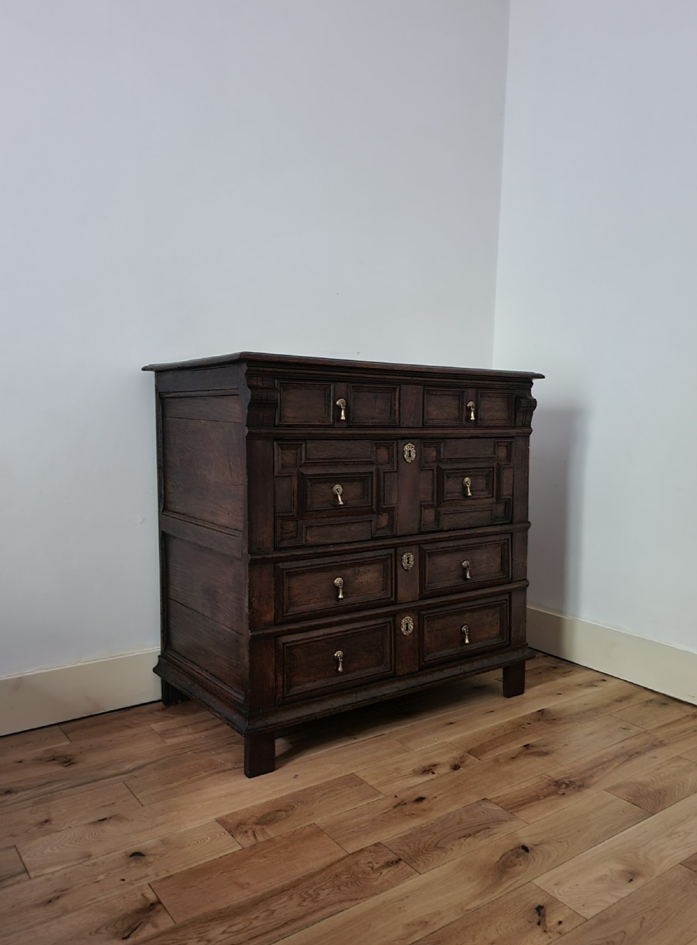 17th Century Charles II Oak Chest of Drawers Circa 1680 View III
