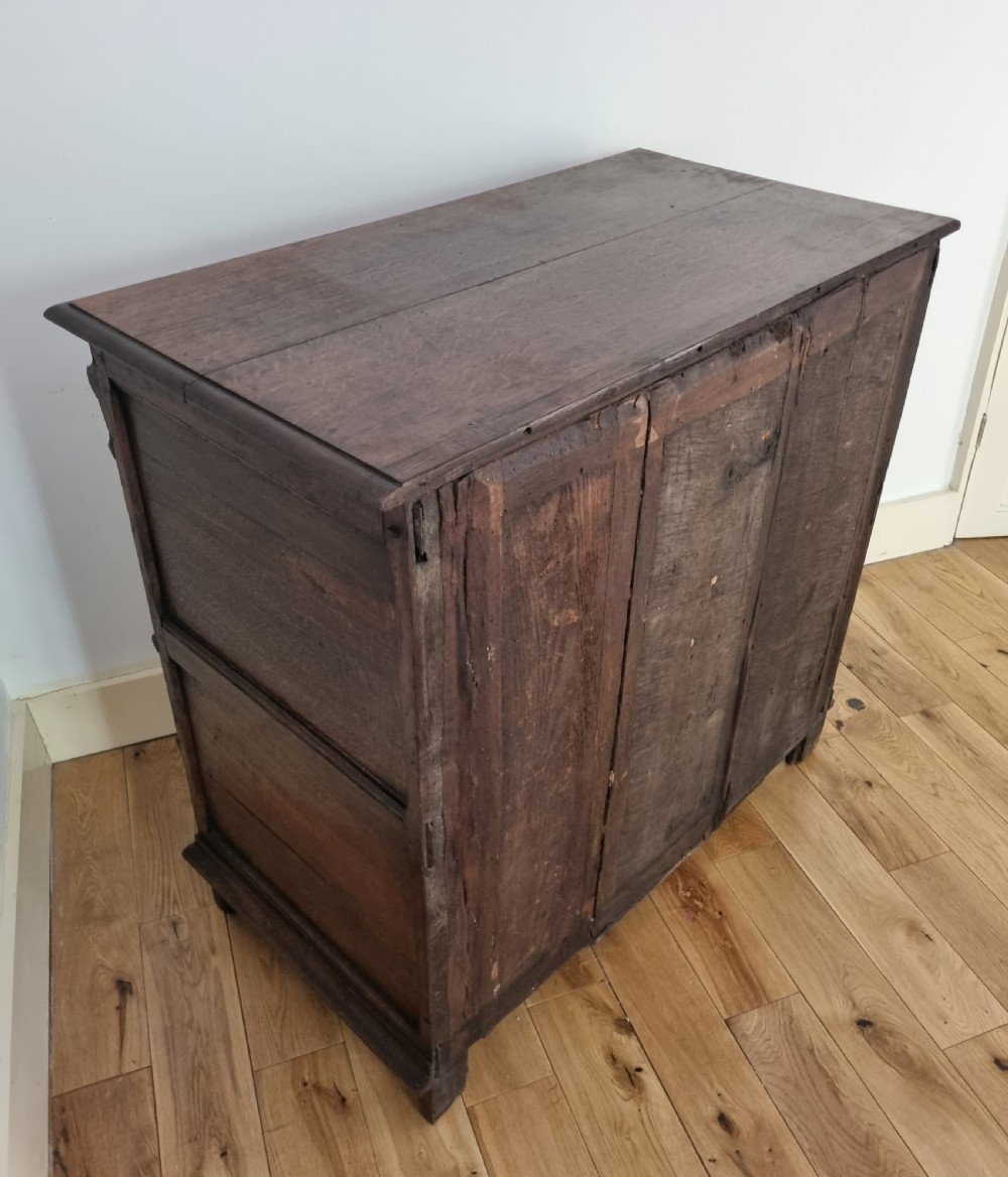 17th Century Charles II Oak Chest of Drawers Circa 1680 View VII