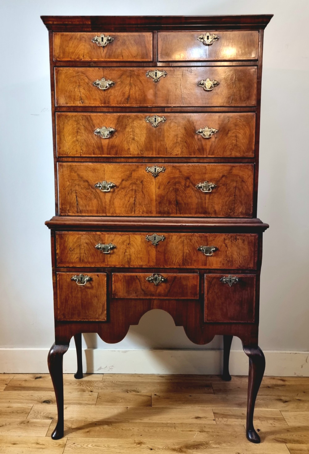 18th Century Queen Anne Walnut Chest On Stand View II