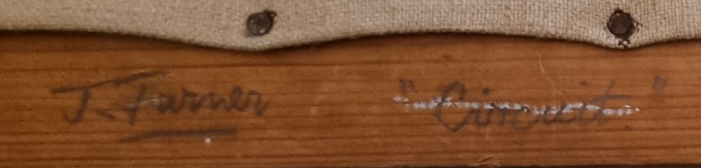 20th Century Painting Oil on Canvas by Jonathan Richard Turner C. 1960 View II