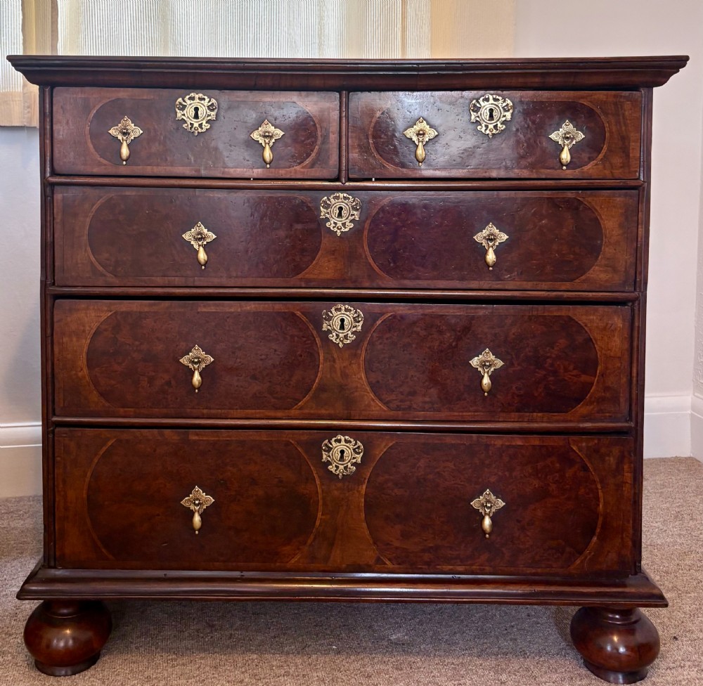Pair of 17th Century William & Mary walnut Chest of Drawers circa 1690 View II