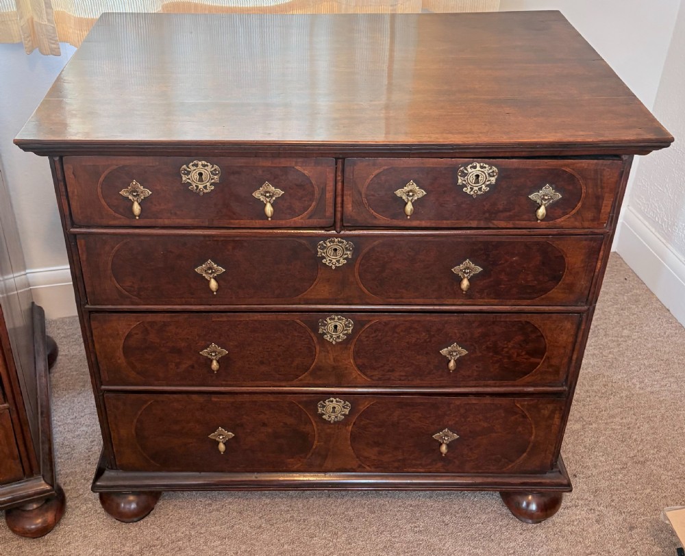 Pair of 17th Century William & Mary walnut Chest of Drawers circa 1690 View III