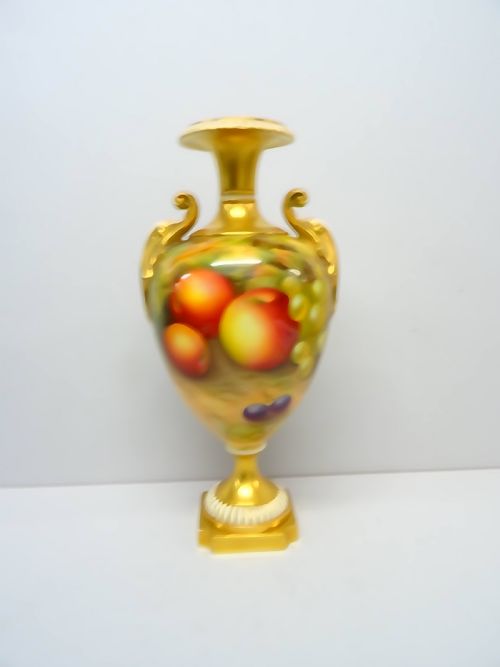 ROYAL WORCESTER FRUIT VASE - ADDITIONAL PHOTO 1