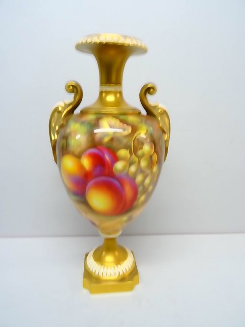 ROYAL WORCESTER FRUIT VASE - ADDITIONAL PHOTO 2
