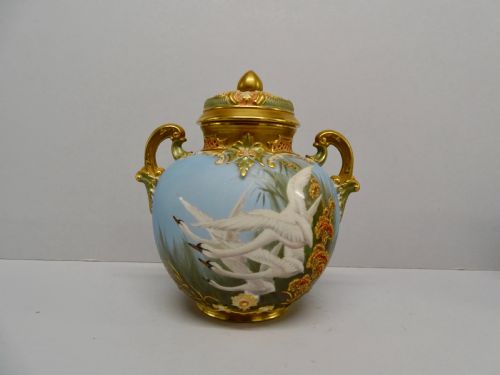 royal worcester baldwyn pot pourri - CATEGORY: ANTIQUE CERAMICS - DATED 1900