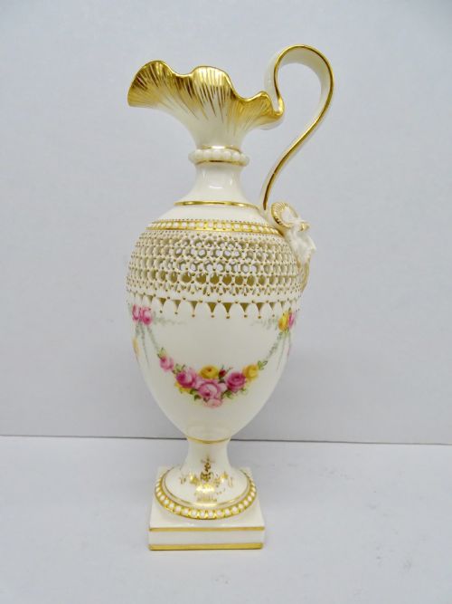royal worcester owen ewer - CATEGORY: ANTIQUE CERAMICS - DATED 1910