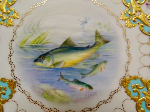 ROYAL CROWN DERBY GARY SERVICE FISH PLATES - ADDITIONAL PHOTO 8