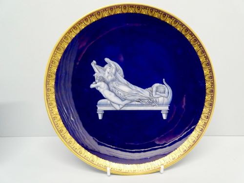 royal worcester thomas bott plate - CATEGORY: ANTIQUE PLATES - DATED 1870