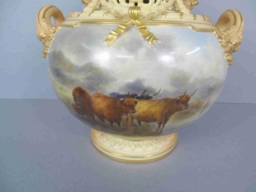 ROYAL WORCESTER STINTON BOW VASE - ADDITIONAL PHOTO 2