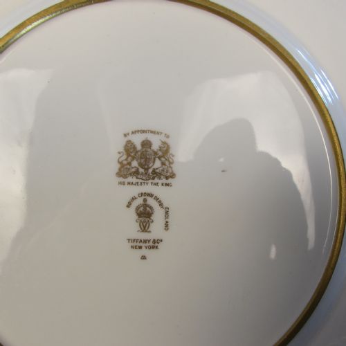 ROYAL CROWN DERBY PAIR OF GARY SERVICE FISH PLATES - ADDITIONAL PHOTO 3